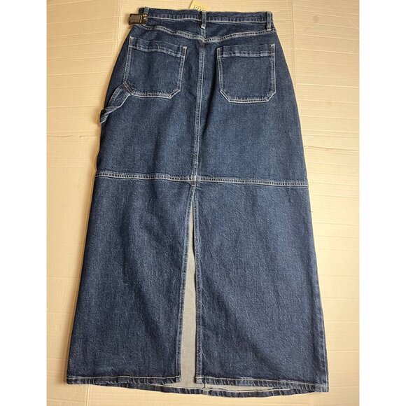 NWT-A.n.a Womens High-Rise Denim maxi Skirt Size 6 classic - Picture 3 of 11